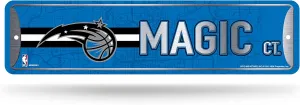 Rico Industries NBA Metal Street Sign Metal Street Sign 4" x 15" Home Décor - Bedroom - Office - Man Cave