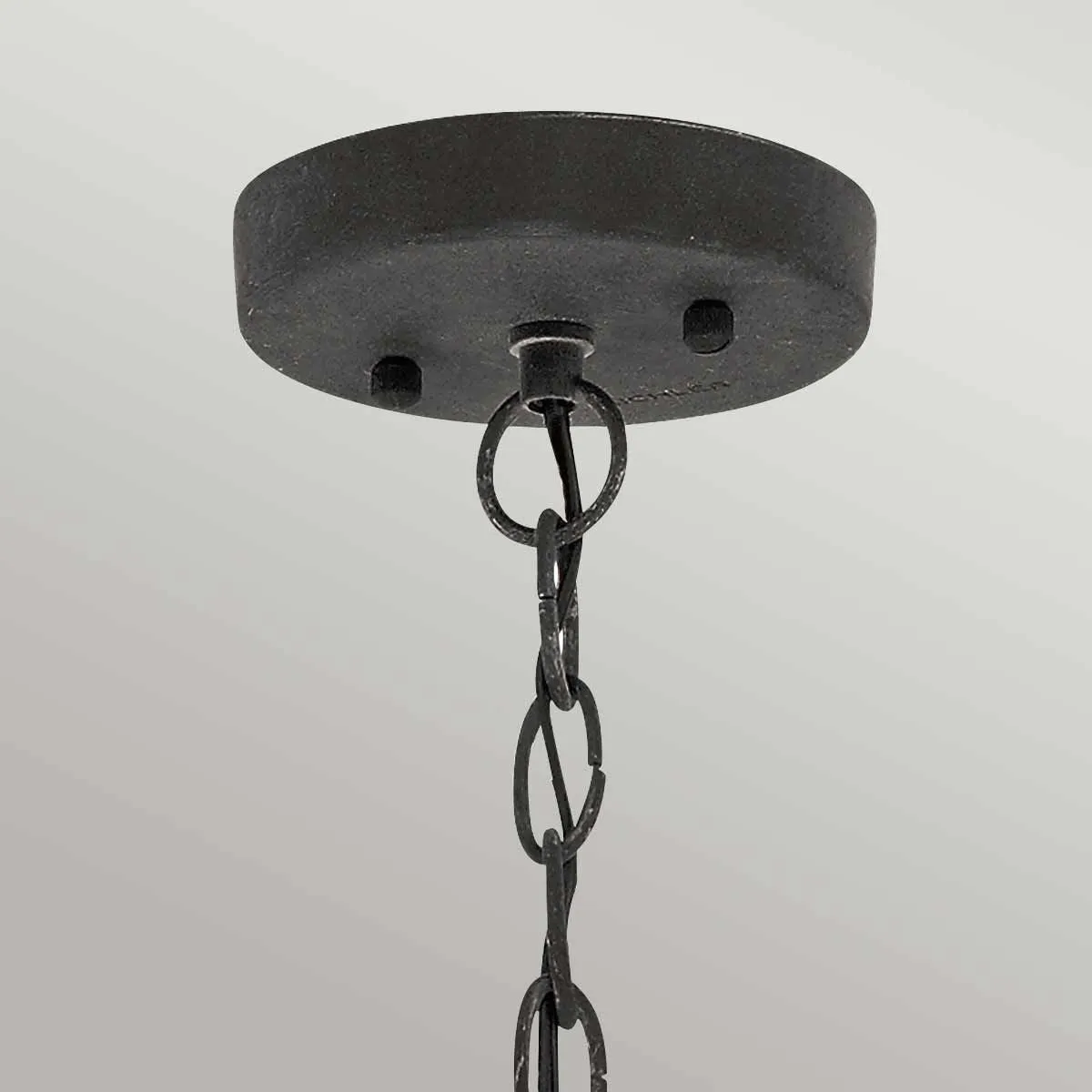 Riverwood 8" Chain Lantern | Weathered Zinc