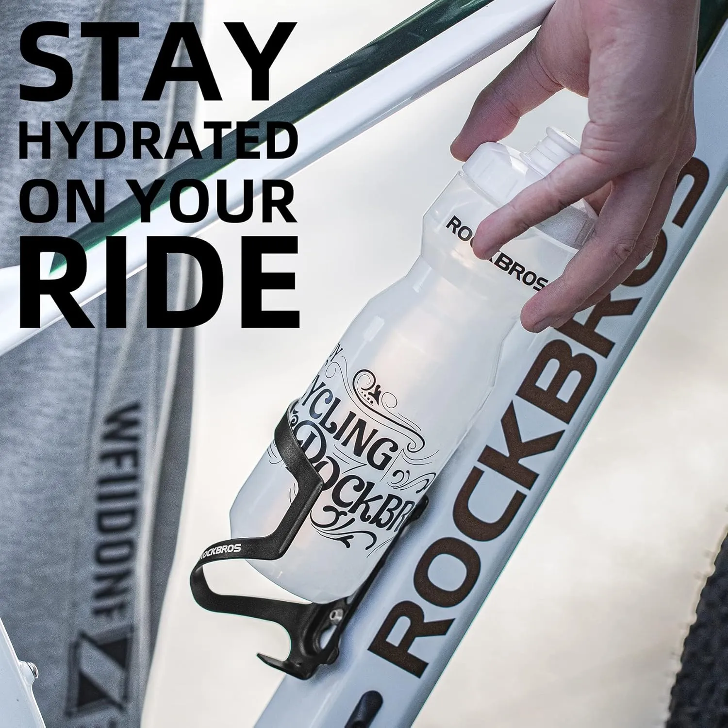 ROCKBROS Bike Water Bottle Holder Cage Aluminum Alloy Bicycle Water Bottle Cage Brackets Bike Cup Holder for Road Mountain Bikes Black