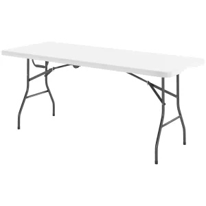 Rootz Folding Camping Table - Foldable Picnic Table - Portable Outdoors Table - Durable Design - 180cm x 74cm x 74cm