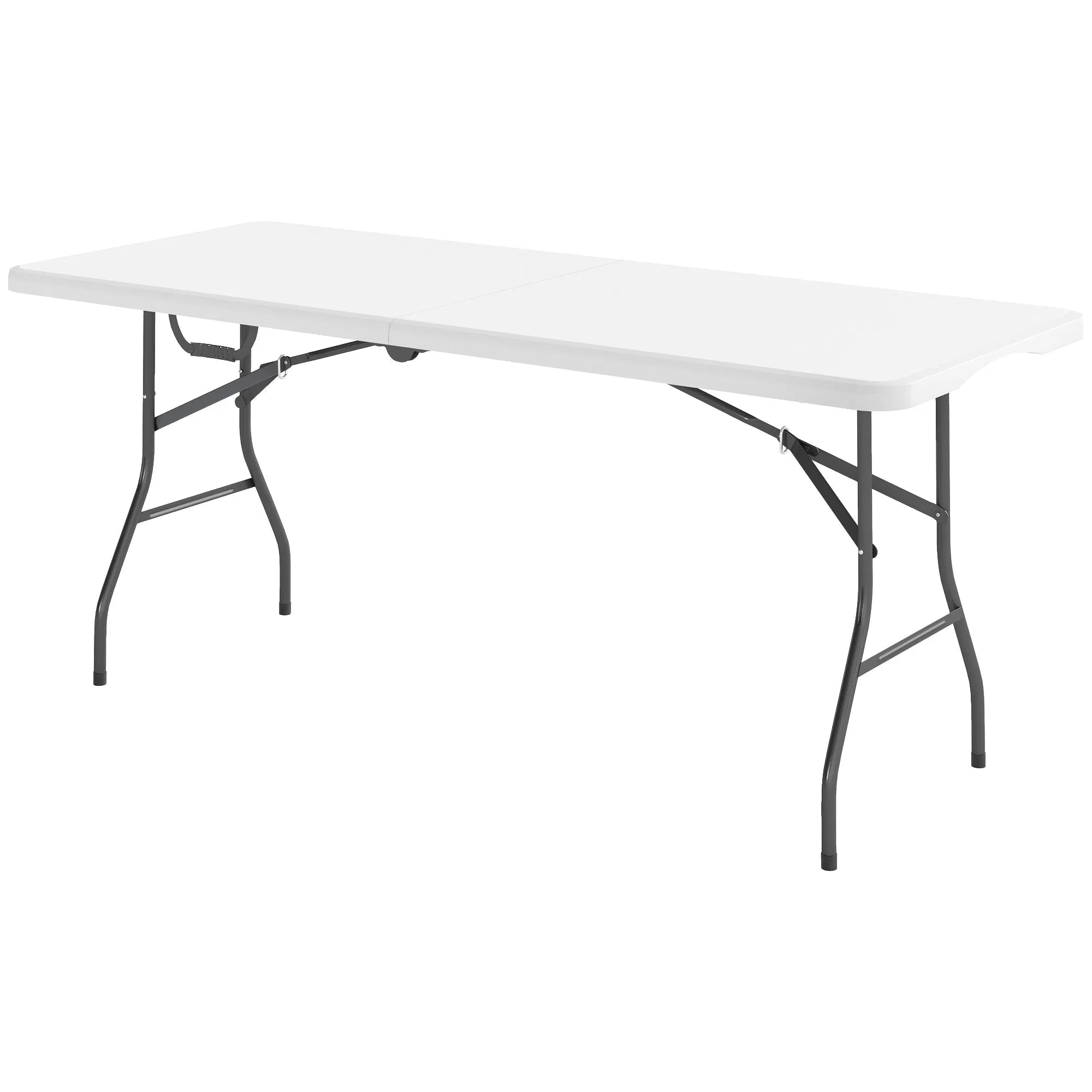 Rootz Folding Camping Table - Foldable Picnic Table - Portable Outdoors Table - Durable Design - 180cm x 74cm x 74cm