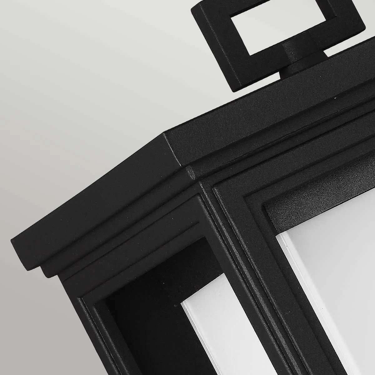 Roscoe 1 Light Large Wall Lantern | Textured Black