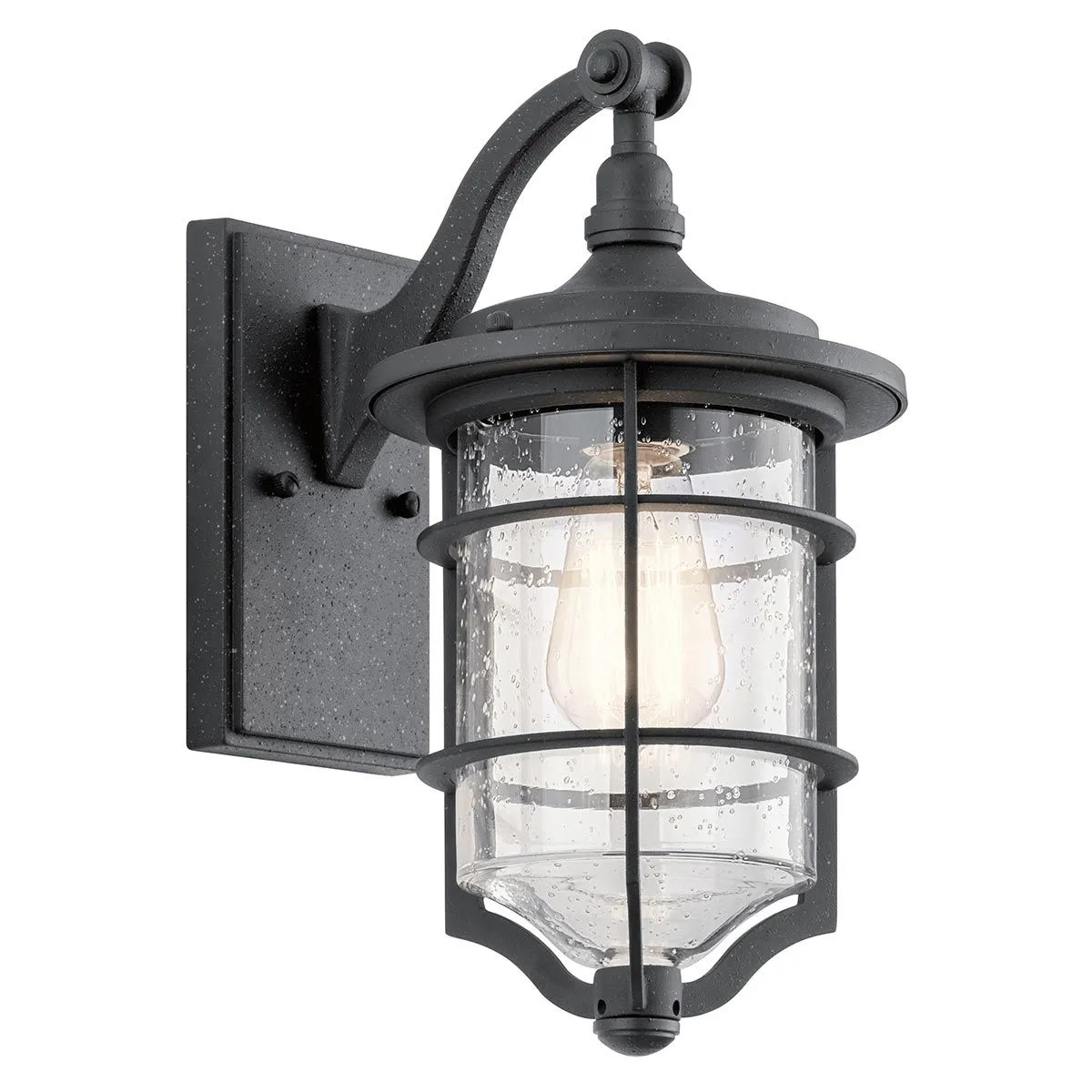 Royal Marine 1 Light Small Wall Lantern | Distressed Black