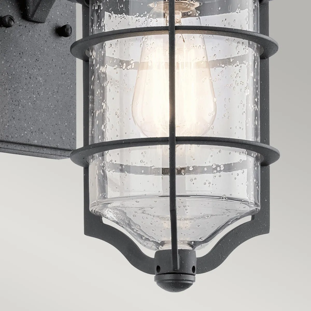 Royal Marine 1 Light Small Wall Lantern | Distressed Black