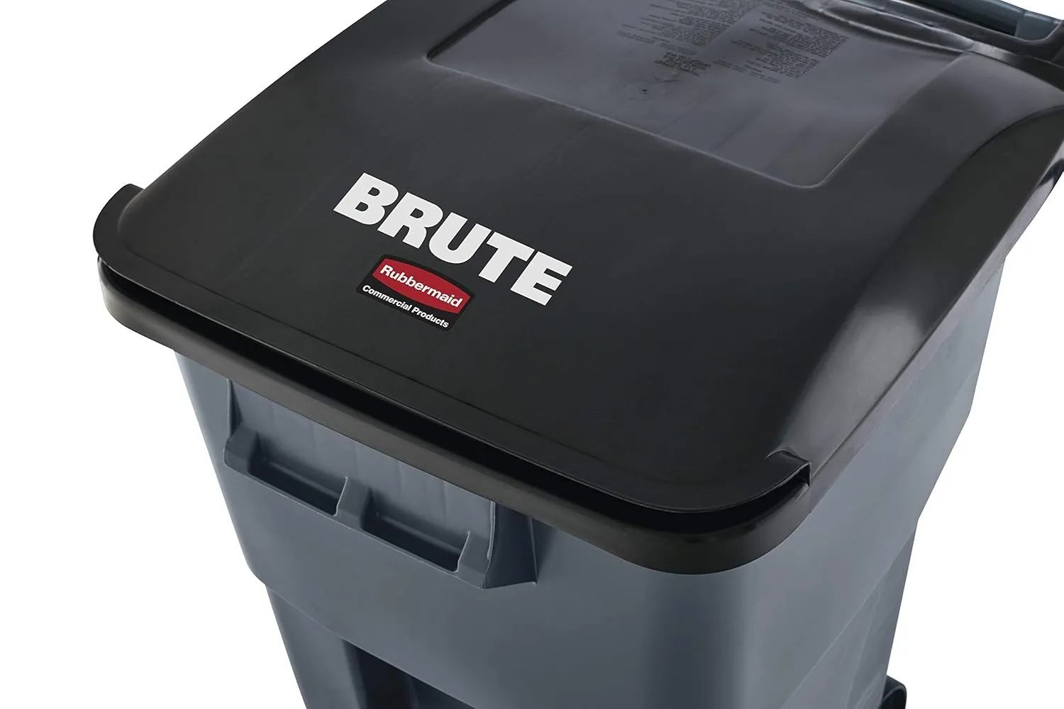 Rubbermaid Commercial Products BRUTE Rollout Heavy-Duty Wheeled Trash/Garbage Can, 50-Gallon, Yellow, for Restaurants/Hospitals/Offices/Warehouses/Garage, Pack of 2