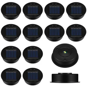 Rynx | Jeyiour 12 Pack Solar Light Replacement Covers Replacement Parts for Solar Light Waterproof LED Panel Lantern Cover Outdoor Top Set for Hanging Lanterns Patio Decor(2.76 In)