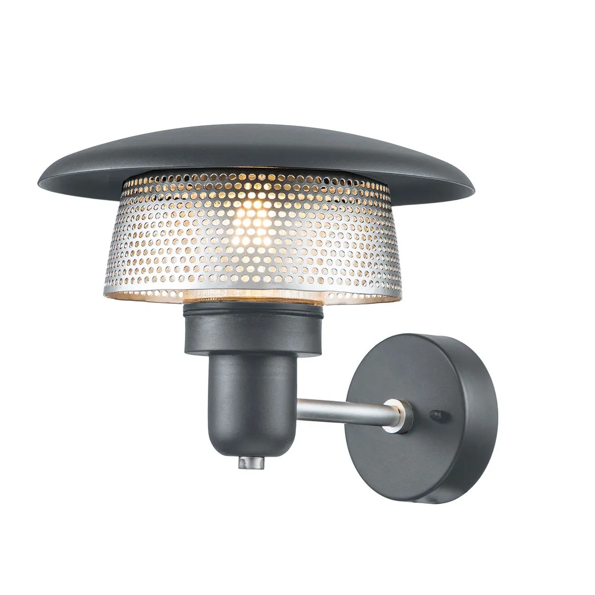 Saturne 1 Light Wall Lantern | Grey