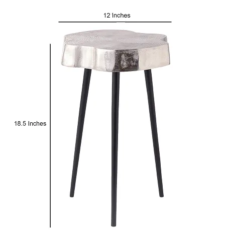 Sawed Log Table Silver