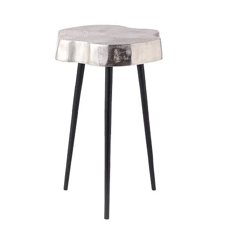 Sawed Log Table Silver