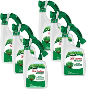 Scotts Liquid Turf Builder Lawn Food, Lawn Fertilizer, 32 fl. oz. (6-Pack)