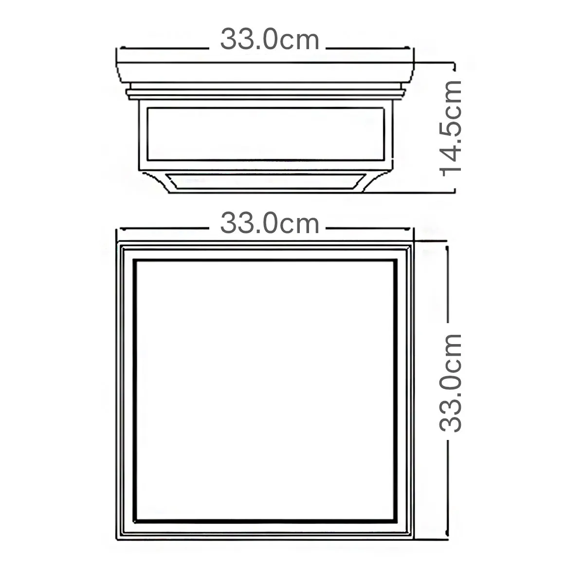Shepherd 2 Light Flush | Dark Weathered Zinc