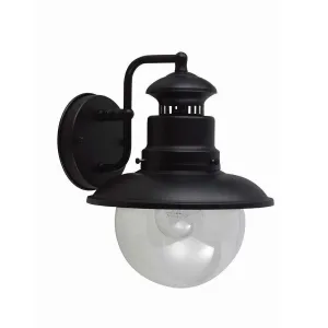 Shipston 1 Light Wall Lantern | Black