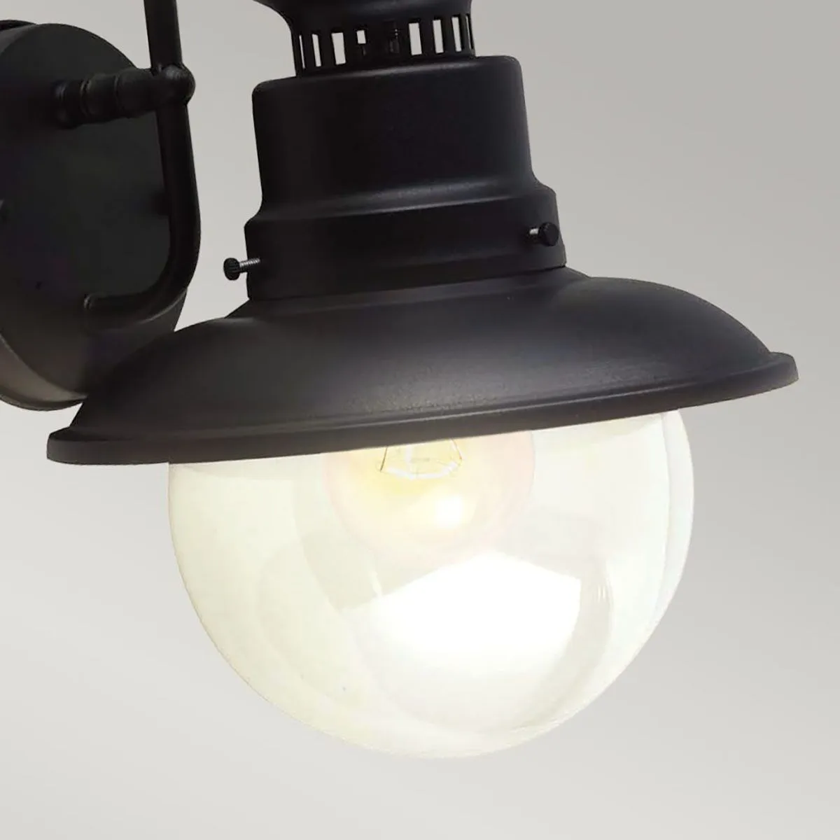Shipston 1 Light Wall Lantern | Black
