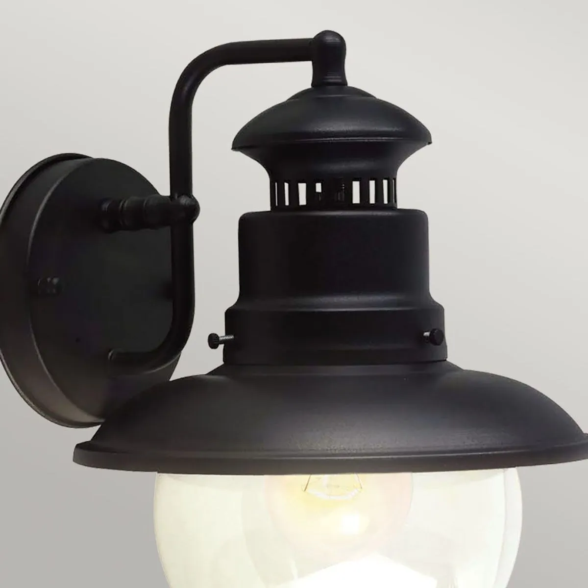 Shipston 1 Light Wall Lantern | Black