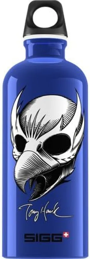 Sigg Water Bottle - Tony Hawk Birdman Blue - .6 Liters