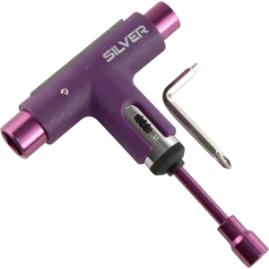 Silver Skateboard Tool Spectrum Purple