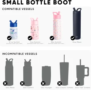 Simple Modern Boot for Summit & Ascent Water Bottles | Fits 10oz - 24oz | Does NOT fit Trek, Tumblers, Classics | Anti-Slip Bottom Bumper Silicone Sleeve | Summit & Ascent Collection | Midnight Black