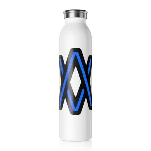 Sleek Blue Slim Water Bottle - Stylish Hydration for Active Lifestyles