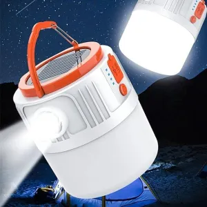 Solar Camping Lights, Rechargeable Dimmable Camping Lantern Touch Control, LED Tent Light Ultra Bright for Camping, Hurricane Emergency Kits