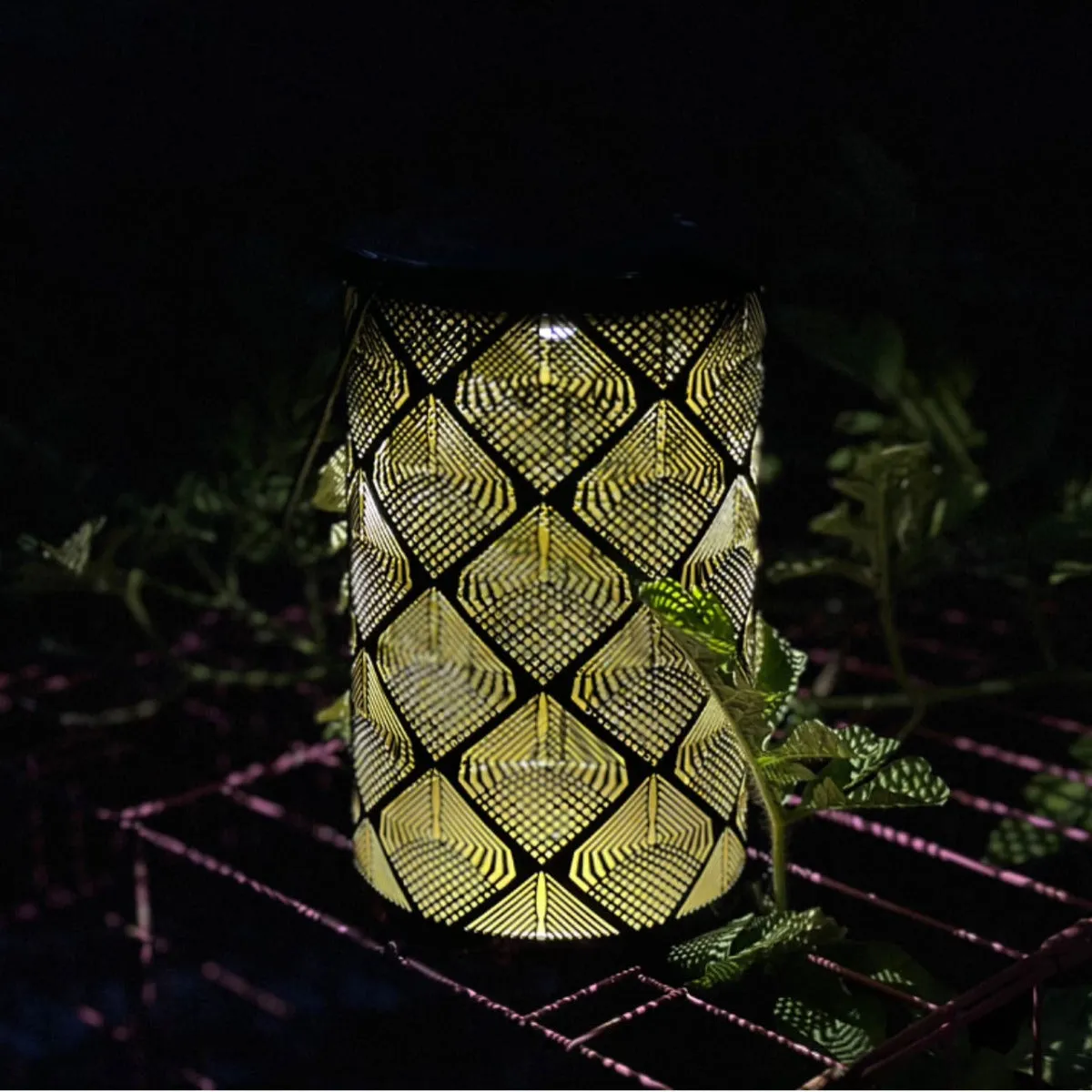 Solar Iron Garden Lantern