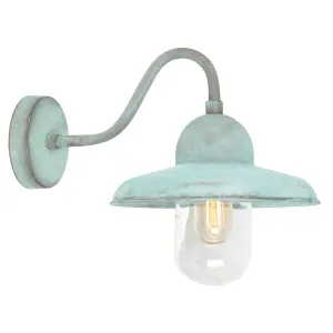 Somerton 1 Light Wall Lantern | Verdigris