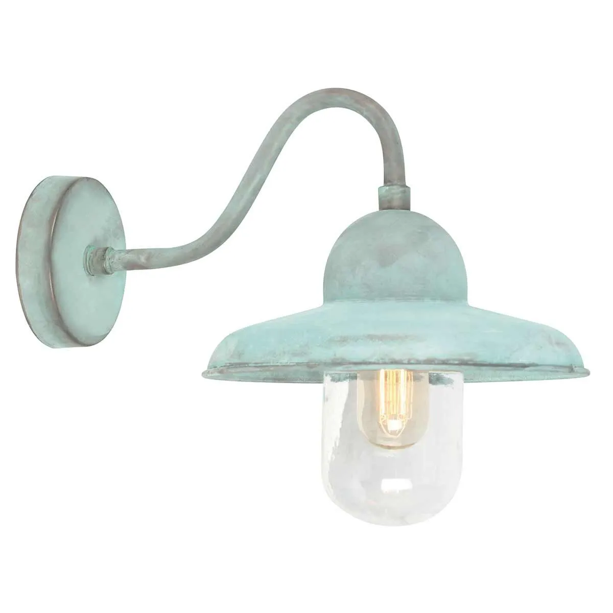 Somerton 1 Light Wall Lantern | Verdigris