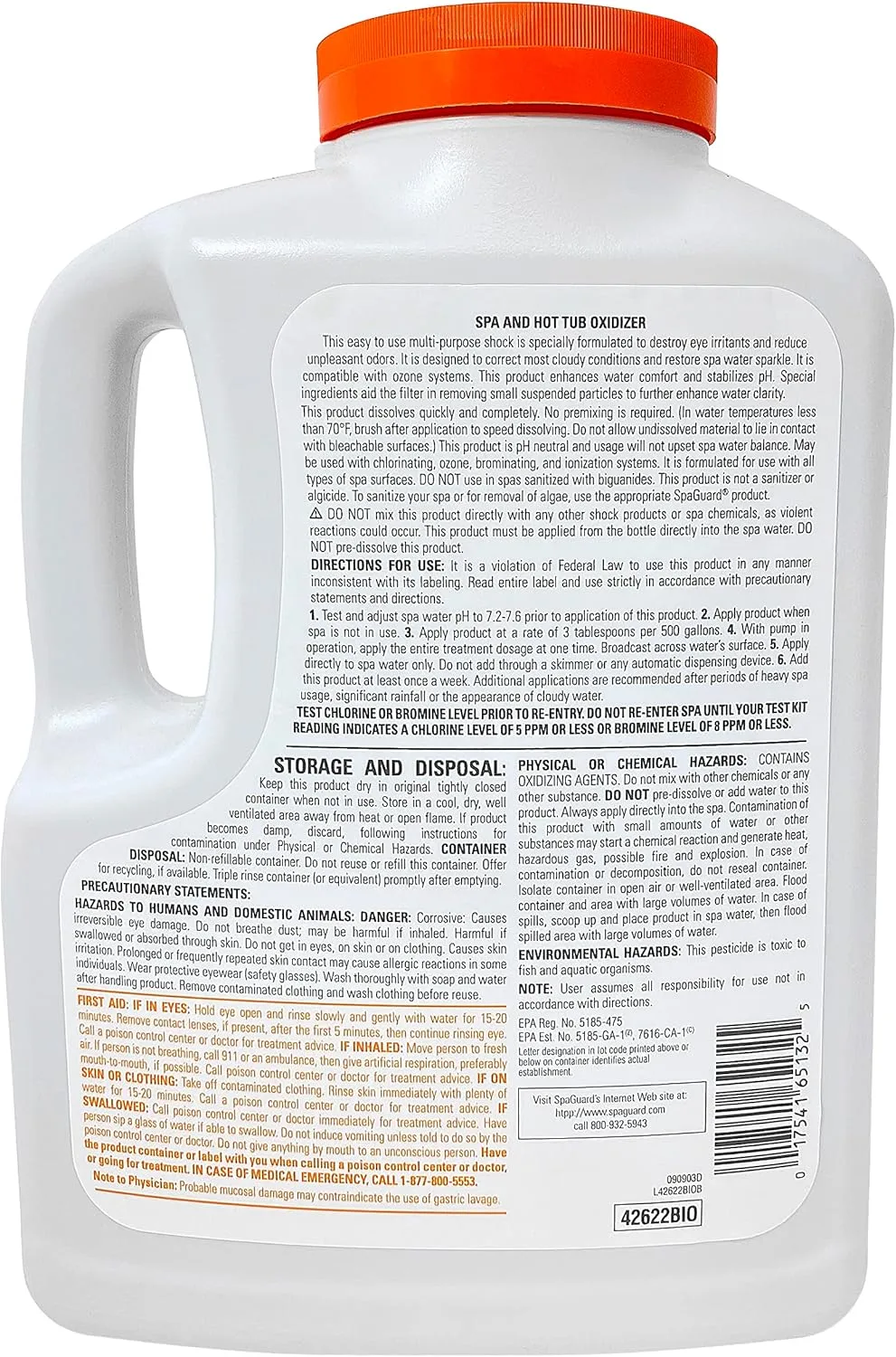 SpaGuard Enhanced Spa Shock 6lbs