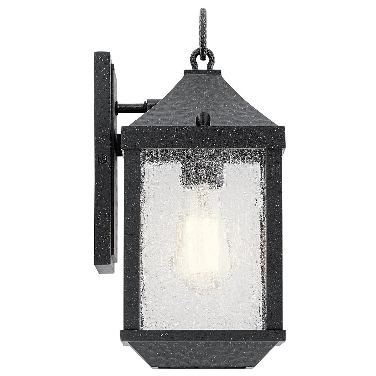 Springfield 1 Light Small Wall Lantern | Distressed Black