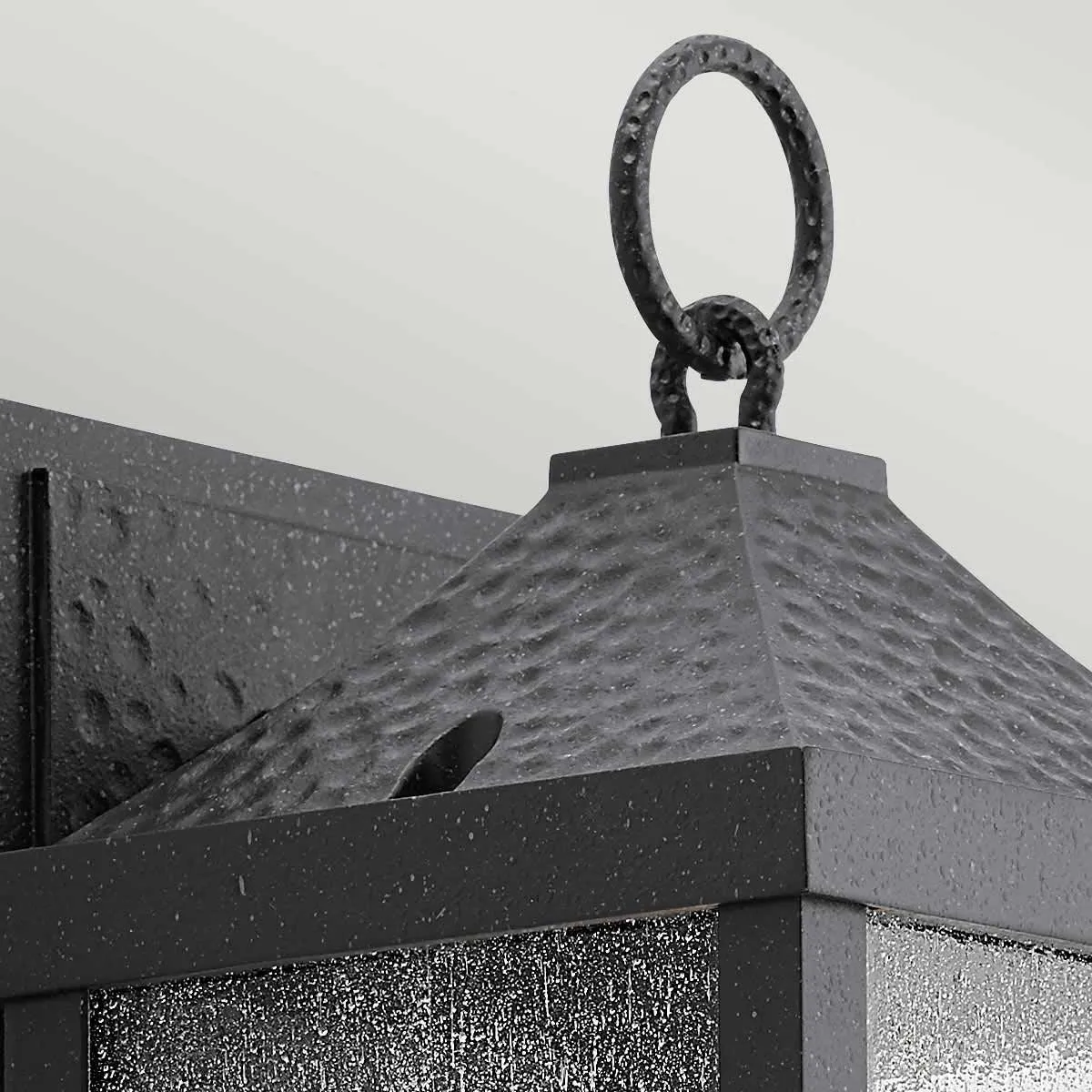 Springfield 1 Light Small Wall Lantern | Distressed Black