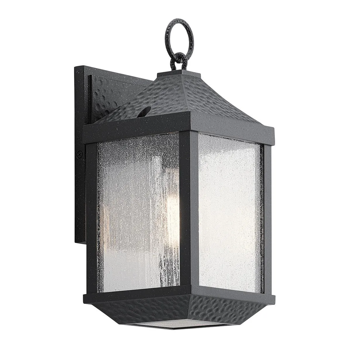 Springfield 1 Light Small Wall Lantern | Distressed Black
