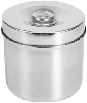 Stainless Steel Medical Jar, Dental Supplies Dressing Container 12Cm Ashtray For Sundry Jars Professional Ointment Storage Jar