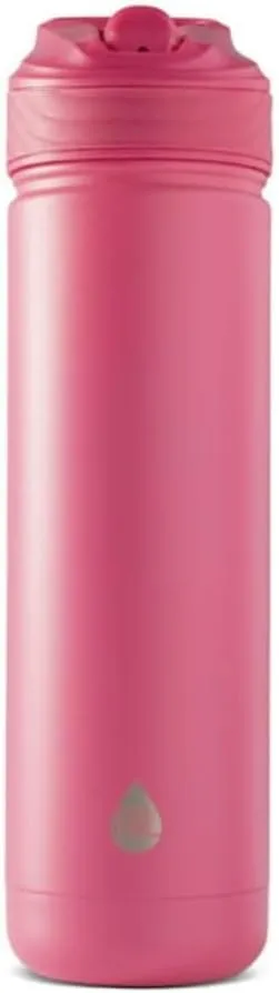 Stainless Steel Ranger Water Bottle With Easy Sip Straw 26oz, Pink- The Flip-up Straw Allows For Convenient Sipping On The Go—no Need To Unscrew The Lid!