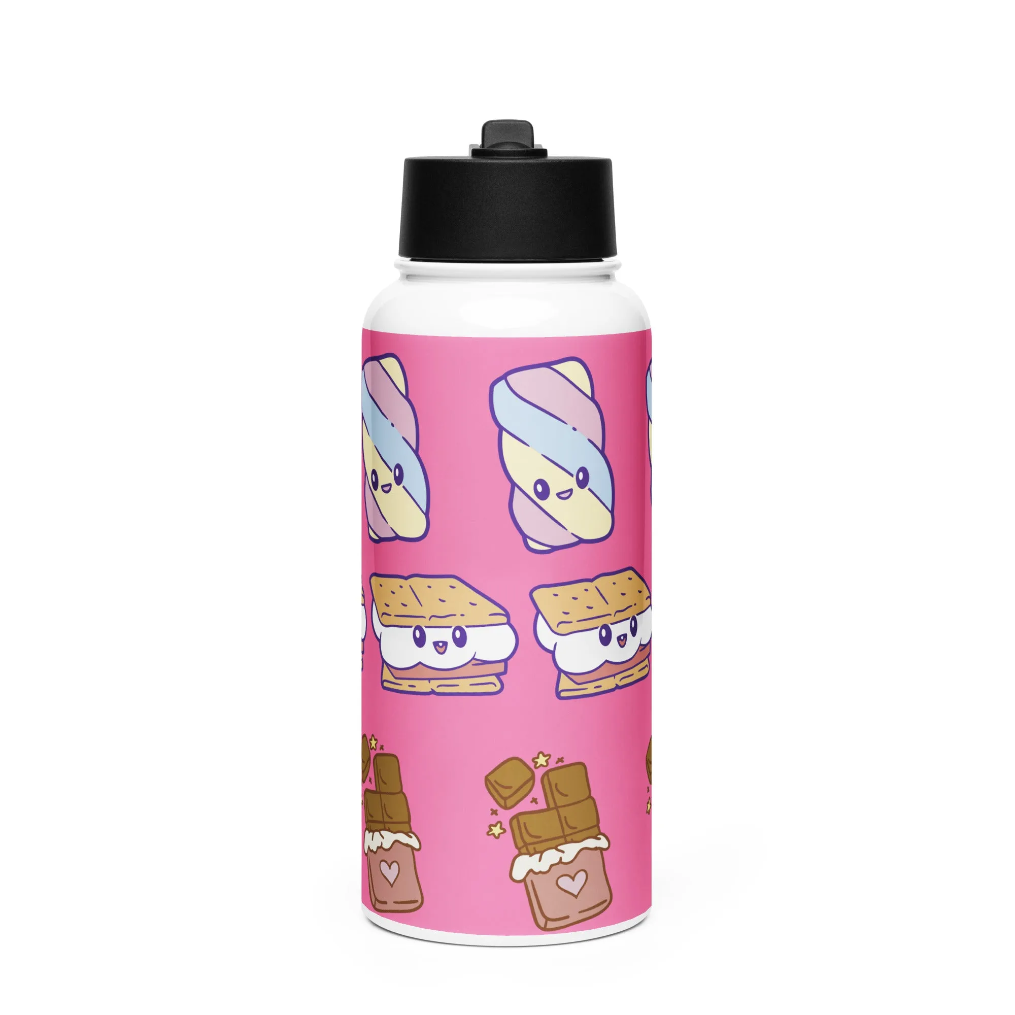 Stainless steel water bottle with a straw lid - Kids