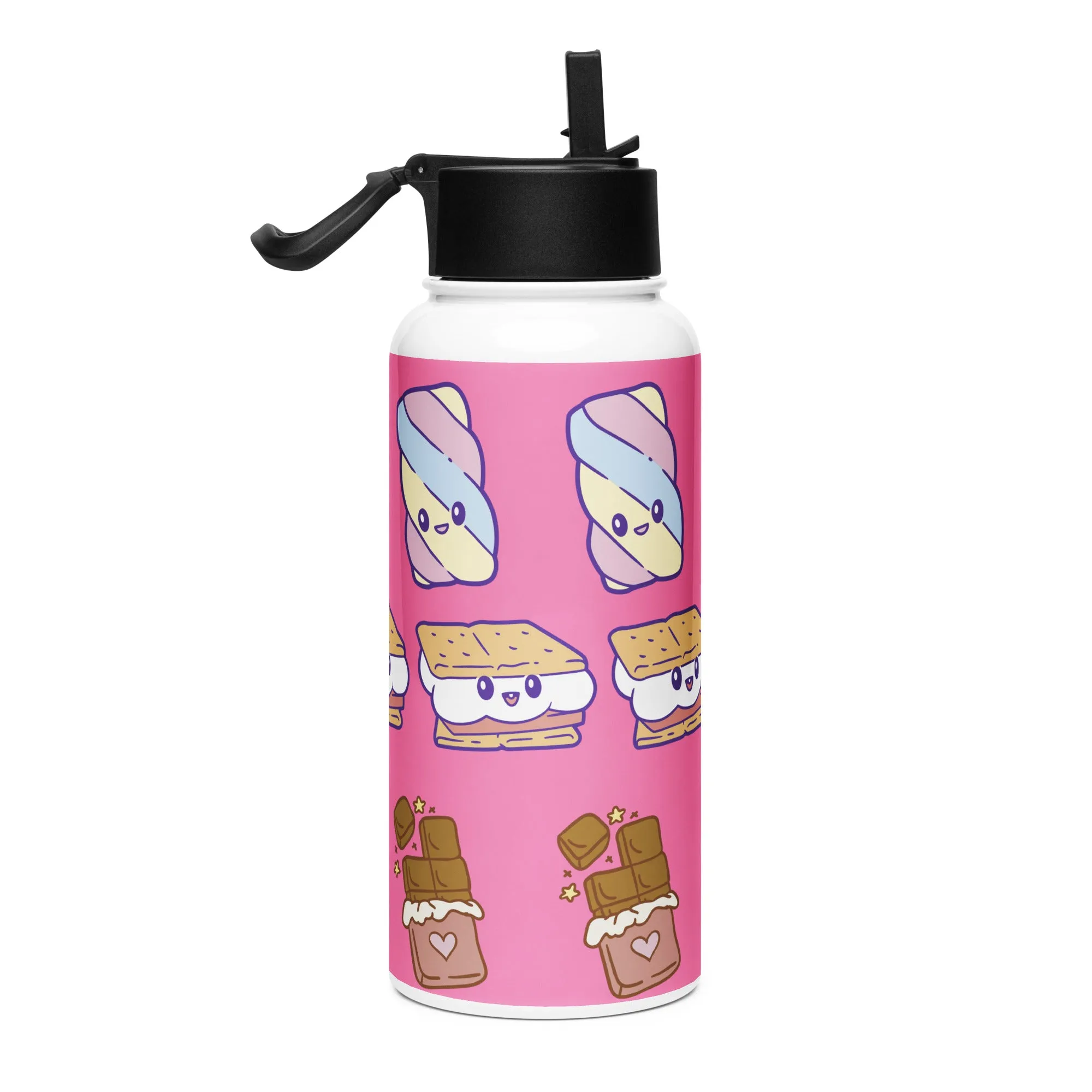 Stainless steel water bottle with a straw lid - Kids