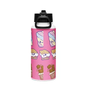 Stainless steel water bottle with a straw lid - Kids