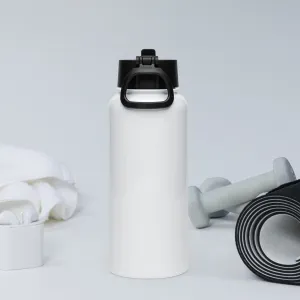 Stainless Steel Water Bottle with a Straw Lid