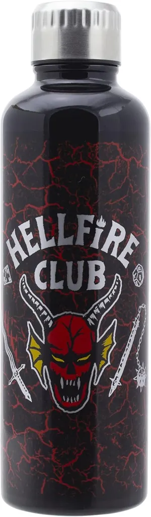 Stranger Things Hellfire Club Water Bottle - Officially Licensed Stainless Steel Drinkware for Stranger Things Fans, 500ml | Paladone