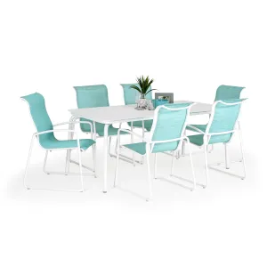 Surfside Outdoor 7 Piece Aluminum Sling Dining Set