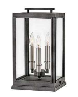 Sutcliffe LED Outdoor Lantern in Aged Zinc