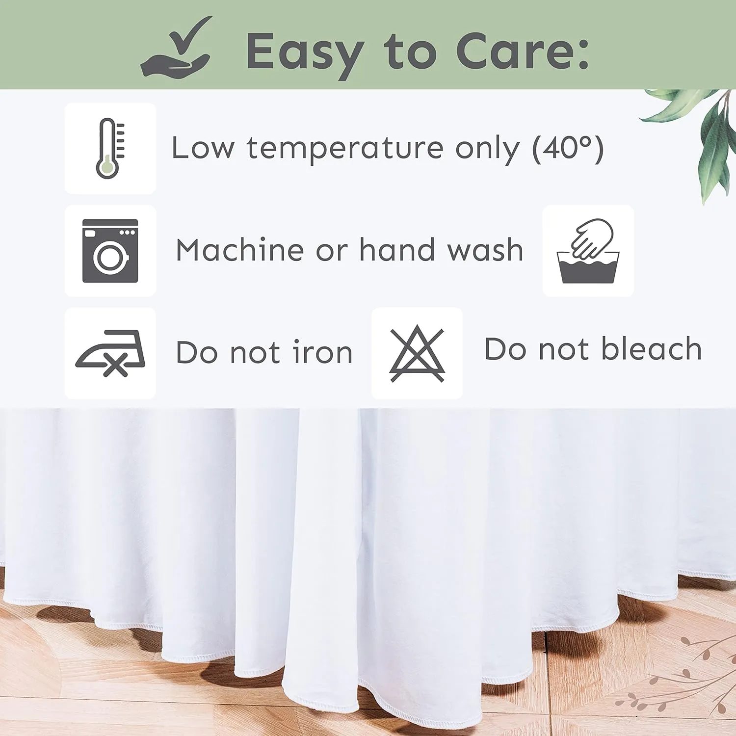 Table Skirt for Rectangular Tables 8ft - Wedding Spandex Table Covers for Standard 8 Foot Table - One Piece Fitted Stretchy Tablecloth - Wrinkle Resistant Ruffles Great for Party,Banquet (8 ft, White)