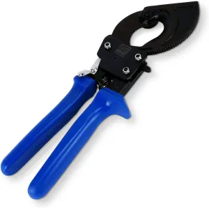 TEMCo TH0035 Heavy Duty 500 MCM Ratcheting Wire & Cable Cutter for Copper and Aluminum