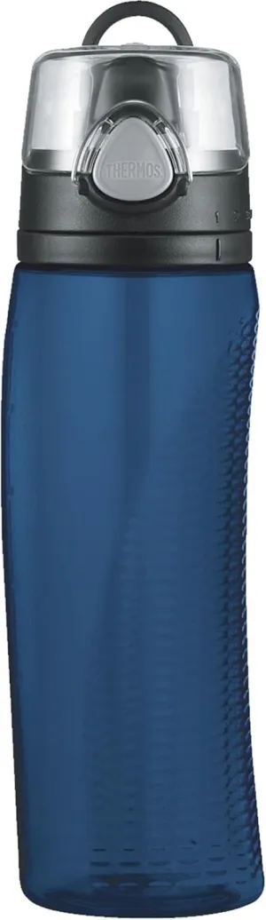 Thermos Nissan Intak Hydration Water Bottle with Meter, Blue