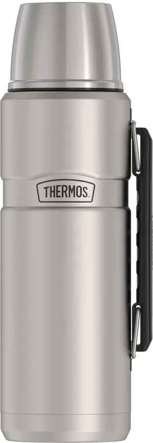 THERMOS Stainless King Vacuum-Insulated Beverage Bottle, 40 Ounce, Matte Stainless Steel