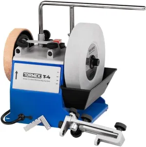 Tormek T-4 Original   SE-77 Square Edge Jig   SQ-90 Tormek Square - Compact Water Cooled Sharpening System for Edge Tools - US Version - English Handbook