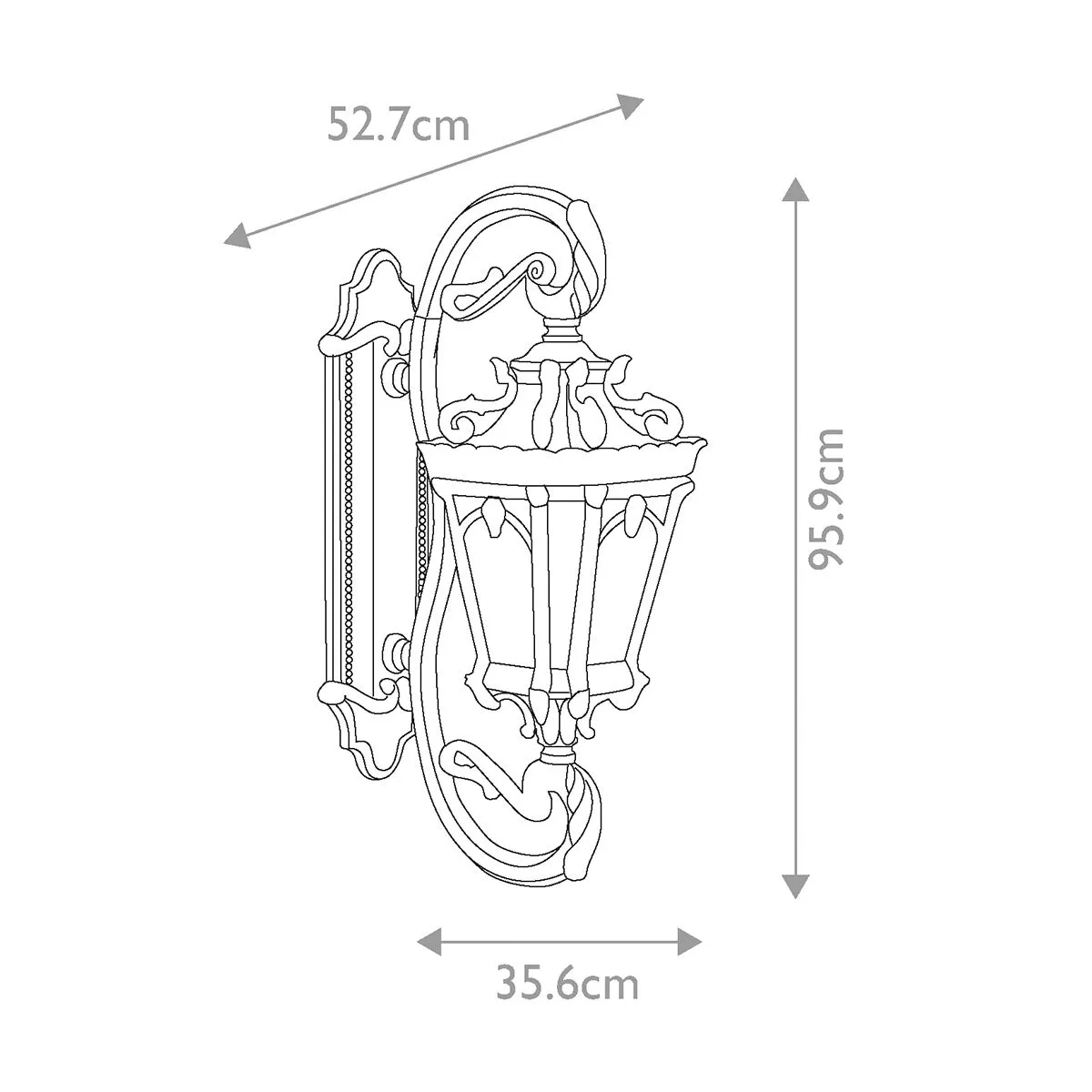 Tournai 4 Light Grand Wall Lantern | Londonderry