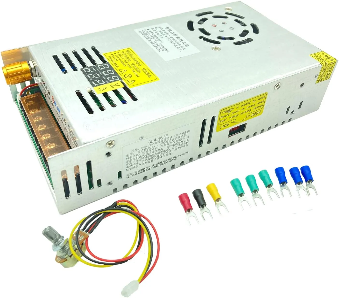 Transformer AC-DC 0-36V Adjustable 15A540W Current-Voltage Dual Digital Display DC Regulated Switching Power Supply Adapt to DC Speed Control Motor, 3Dprinter System