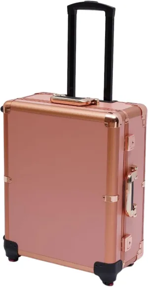 Travel Makeup Train Case, 3 Tier Rolling Makeup Box With Led & Mirror, Portable Cosmetic Case Organizer Portable Artist Storage Bag, For Cosmetics Makeup Brushes Toiletry Jewelry