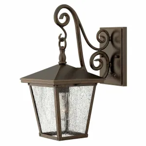 Trellis 1 Light Small Wall Lantern | Regency Bronze
