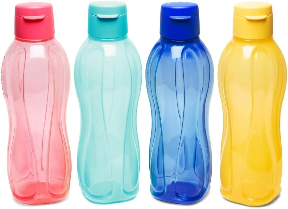 Tupperware Fliptop Water Bottle Set, 750Ml, Set Of 4