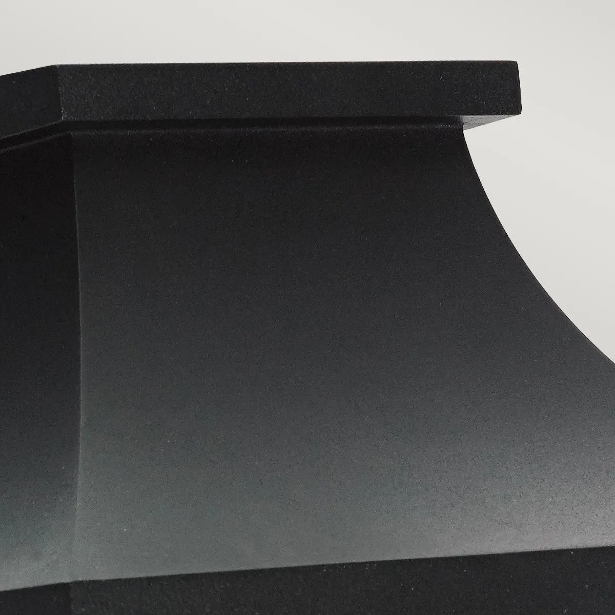 Turin 1 Light Half Wall Lantern - Black     | Black